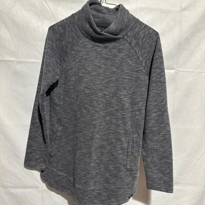 PrAna Calexa Sweater Womens Size XS Gray Tunic Long Sleeve Cowl Neck Top - Image 1 of 4
