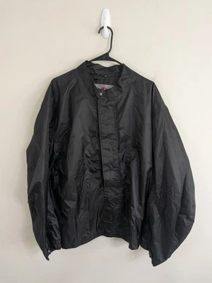 Joe Rocket "Honda" Windbreaker Jacket Adult 3XL Black Full Zip Long Nylon - Image 1 of 4