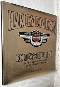HARLEY-DAVIDSON ROLLING SCULPTURE 1st Ed Book Doug Mitchel Silver Foil - Bild 1 von 13