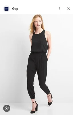 Gap Women's Jumpsuit Black Size Large NWT - Image 1 of 4