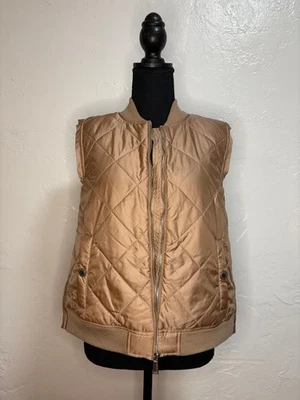 BCBGeneration Rose Gold Size S Quilted Vest Lightweight - Image 1 of 4