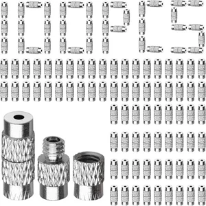 100 Stück Messing Schraubverschlüsse für Schmuckherstellung Fassverschlüsse Kordel Endkappen - Bild 1 von 2