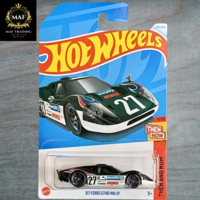 Coche nuevo fundido a presión Hot Wheels 67 Ford GT40 MK.IV verde #220 Mainlines 2024 ∣ Foto 1 de 2