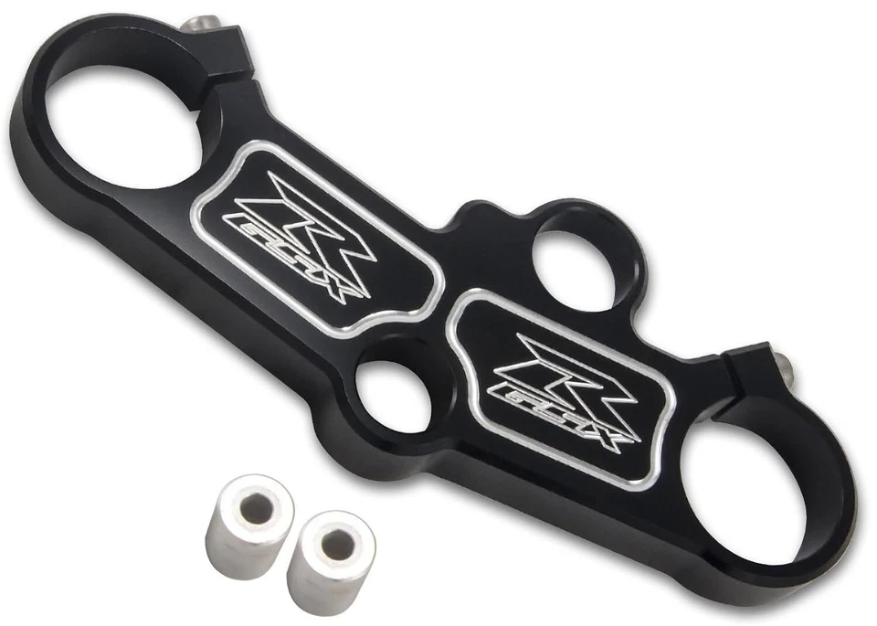 Abrazadera superior triple árbol Suzuki 03 - 04 GSXR 1000 negra CNC Billet aluminio nueva EE. UU. Foto 1 de 1