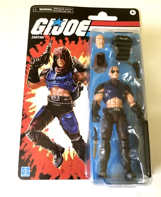 GI JOE HASBRO VINTAGE RETRO CARDADO CLASIFICADO 1:12 ZARTÁN 6” FIGURA EXCLUSIVA Foto 1 de 2
