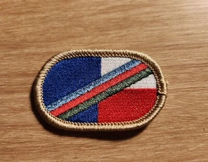 ARMY PATCH, PARACHUTE BACKGROUND OVAL, 36TH Quartermaster BATTALION - Picture 1 of 1
