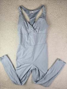 ¡NUEVO CON ETIQUETAS! Mono mameluco FOREVER 21 XL para mujer azul claro con sobrepelliz activo espalda deportiva - Imagen 1 de 3