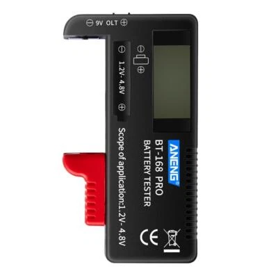 Digital Battery Capacity Indicator Battery Load Meter for All 9V Batteries - Image 1 of 4