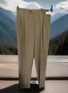 NWT-Joseph & Feiss Techno Care Classic Fit Brown Dress Pants Men's 33 - Picture 1 of 7