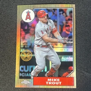 2022 TOPPS CHROME MIKE TROUT 1987 TOPPS BASEBALL 35TH ANNIVERSARY #87BC-1 - Bild 1 von 2