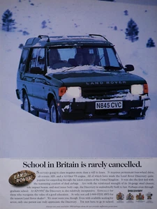 1996 Land Rover Discovery Vintage Schule selten abgebrochen in Großbritannien Original Printanzeige - Bild 1 von 8