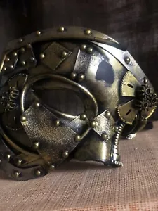 Steampunk Cyborg Masquerade Ball Half-Face Mask Venetian Carnival Mardi Gras - Picture 1 of 9