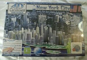 4D Cityscape New York City Jig Saw Time Puzzle New Factory Sealed