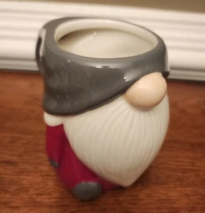 Pottery Barn GNOME SHAPED CERAMIC MUG Christmas Holiday Figural Whimsical - Picture 1 of 7