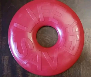 Vintage Red LIFE SAVERS Flying Disc Frisbee - Picture 1 of 2