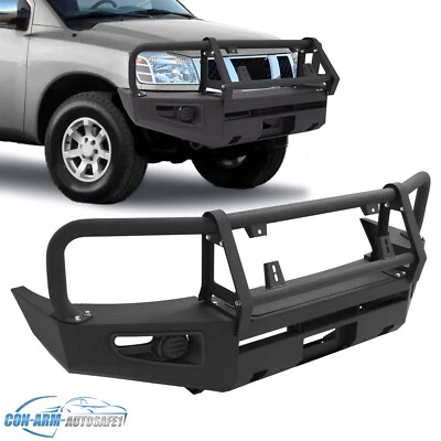 Front Bumper Assembly Powder-Coated For Nissan Titan 2004-2011/ Armada 2005-2007 - Image 1 of 4