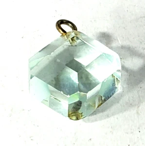 Lote de 3,1 gr de colección de plata esterlina cristal aguamarina pálido dije o collar colgante 6/23 - Imagen 1 de 4