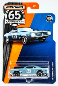 2018 Matchbox Sapphire Gems '70 Plymouth Cuda 65th ANNIVERSARY | BLUE | FSC - Picture 1 of 1