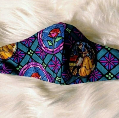 Máscara facial caseira - Pano de tecido reutilizável reversível lavável casal com filtro - Imagem 1 de 3