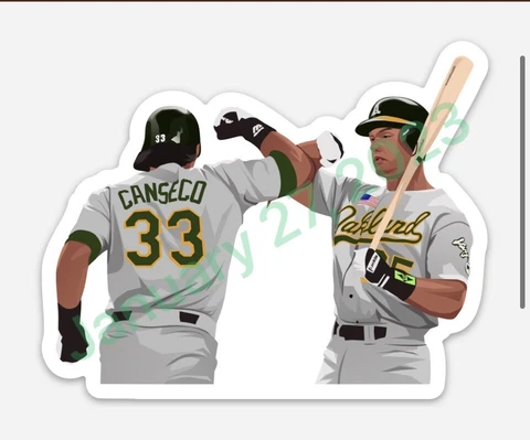 Mark McGwire Jose Canseco Oakland A'S MAGNET - MLB Baseball  Bash Brothers Cover
