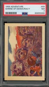 Shrine Of Democracy Card 1956 Adventure #69 PSA 7 - Picture 1 of 2