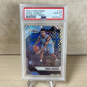 2016-17 Panini Prizm Jamal Murray Starburst Prizm PSA 10 RC #175 Denver Nuggets