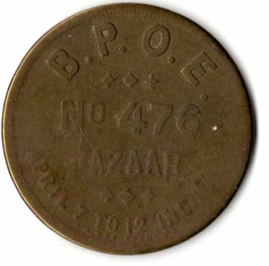 Yuma Arizona - B.P.O.E. No 476 Bazaar Elk's Money / Good For $1 In Trade - Picture 1 of 2