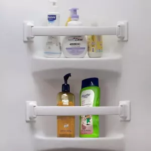 Adjustable Rv Shower Corner Storage Bar Durable Aluminum Rv Corner Caddy For Sho - Picture 1 of 6
