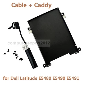 2.5 SATA Hard Drive HDD SSD Cable Caddy Tray for Dell Latitude E5480 E5490 E5491 - Picture 1 of 4