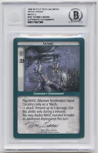 Graded Signed MASC Proof BGS Unlimited Artist Thomas Gianni WOTC BattleTech AP! - Picture 1 of 2
