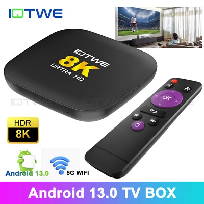 NEU 2025 Android13 Tv Box  128GB 8K HD Dual WIFI6 YouTube + Apps 5,2 BT TOP OVP - Bild 1 von 4