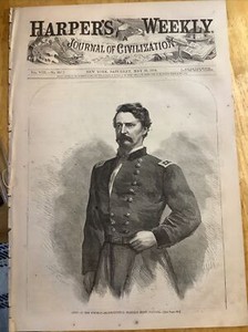 1864 Harper’s Weekly Civil War Newspaper ~ Great War Prints ~ Homer Centerfold