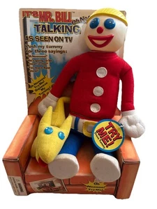 Vintage Talking MR. BILL & Spot Dog Plush Doll SNL 1998 Working W/ Box Rare - Picture 1 of 14