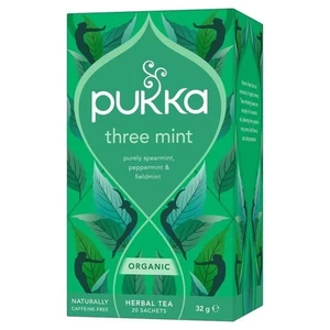 Pukka Organic Three Mint Tea With Peppermint Compostable Herbal 20 Tea Bags - Picture 1 of 5