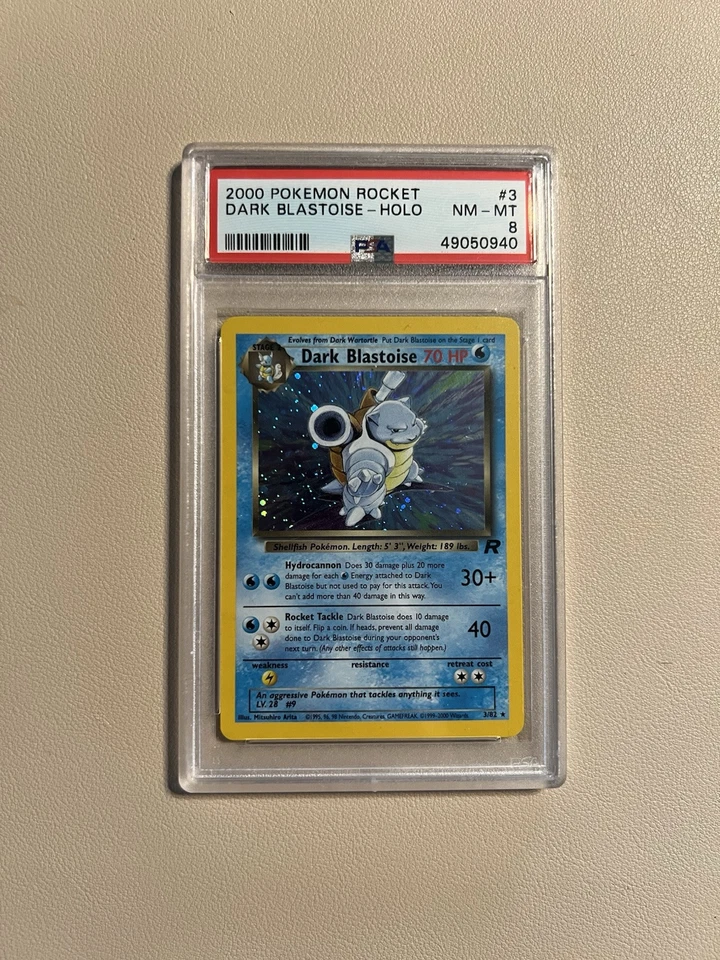 2000 Pokémon Rocket Dark Blastoise - Holo PSA 8 - Image 1 of 1
