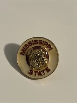 Vintage Mississippi State Bulldogs pin mascot football basketball collegiate - Image 1 of 2