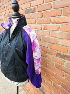 🔥 VTG 90s Reebok Retro Windbreaker Jacket – Size S – Multicolor Panel Sleeves  - Picture 1 of 23