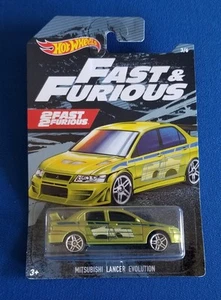Hot Wheels Misubishi Lancer Evolution 2019 Fast & Furious 2 Fast 2 Furious 3/6 - Foto 1 di 6