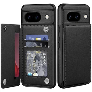 Bizzib Google Pixel 8A Leather Wallet Case Card Holder Flip Cover Kickstand Magn - Picture 1 of 7