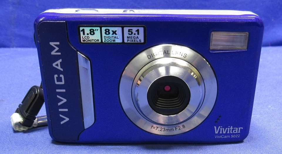 Vivitar VivaCam 5022 Digital Camera (Purple) - Compact and Lightweight - Image 1 of 4