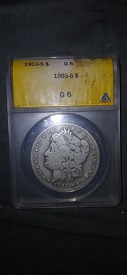 1903 S Morgan Silver Dollar ANACS G6- KEY DATE  - Image 1 of 4