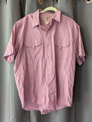 Haband Travelers Men's Large  Short Sleeved Western Shirt, Pearl Snaps Used - Image 1 of 4