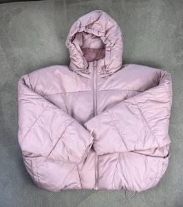 Arizona Puffer Hooded Jacket Short Waist Women Junior Size XXL, Pink NEW - Picture 1 of 18