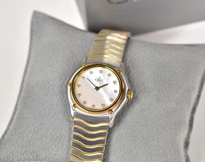Ebel Classic Ladies Watch 1090121 - 18k Gold Bezel, MOP Dial, Diamond Markers - Image 1 of 4