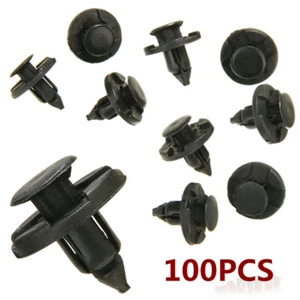 100 Pcs Fit Subaru 90914-0051 Front Bumper Quarter Panel Push-Type Rivet Retain - Picture 1 of 5