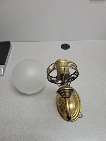Victorian Style Wall Sconce with Globe Cover