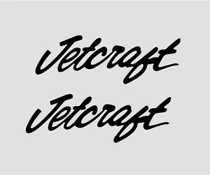 Calcomanías de vinilo con letras para barco Jetcraft juego de 2 piezas 6,5x19 - Imagen 1 de 1
