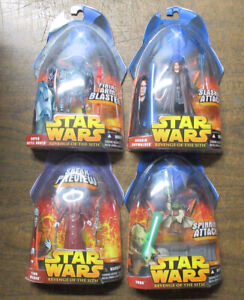 Star Wars Revenge of the Sith Figure 2005 Hasbro Toys Antilles Obi-Wan Chewbacca