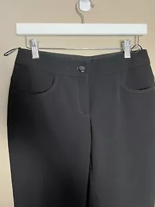 CHANEL70% Triacetate #44Tailored Trousers Pants Black Authentic - Picture 1 of 12