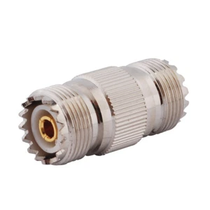 Acoplador de unión hembra con conector doble UHF SO239 para enchufes coaxiales PL259 - Imagen 1 de 3